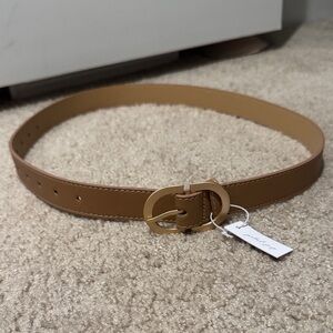Petal + Pup Tan Leather Belt